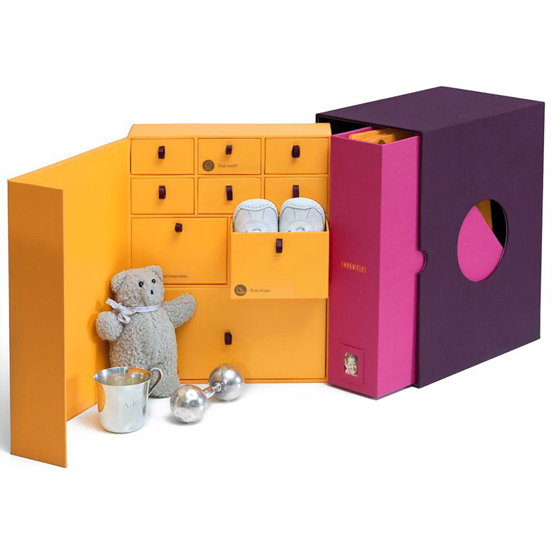 Functional Calendar Box with Multiple Drawers and File Holder