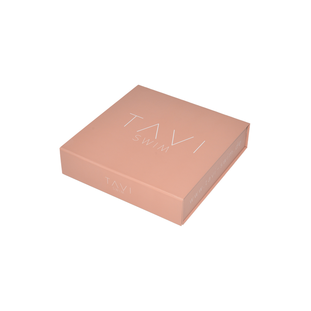 Orange Color Folding Box with Sea Pattern Inside