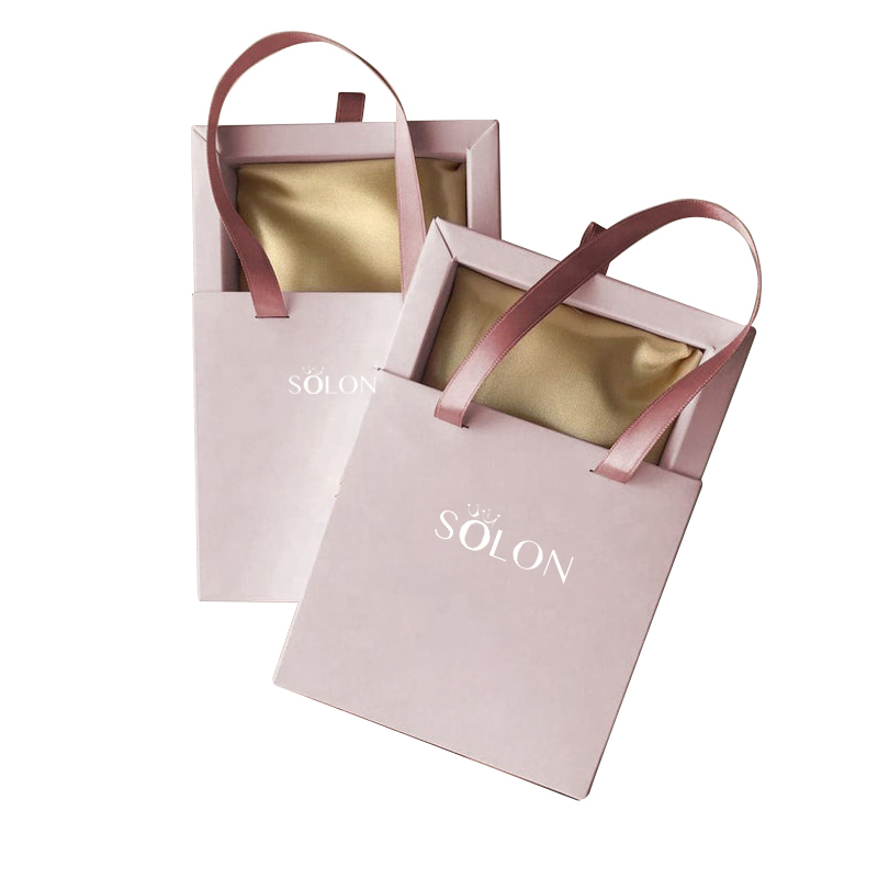 Sliding Drawer Box with Pre-attached Ribbon Handles