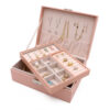 Square Shape PU Jewelry Box with Insert