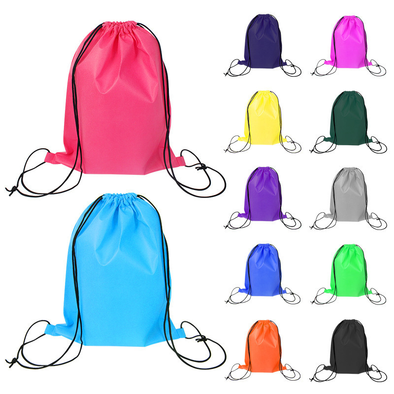 Recycled Non Woven Drawstring Backpack Bag