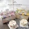 Japanese Style Flower Gift Box with PVC Cover