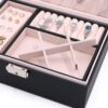 Square Shape PU Jewelry Box with Insert