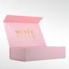 Pink Color Folding Box with Gold Stamping