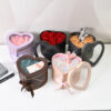 Heart Shape Flower Box with Top Window