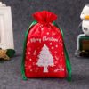 X'mas Non Woven Drawstring Backpack Bag