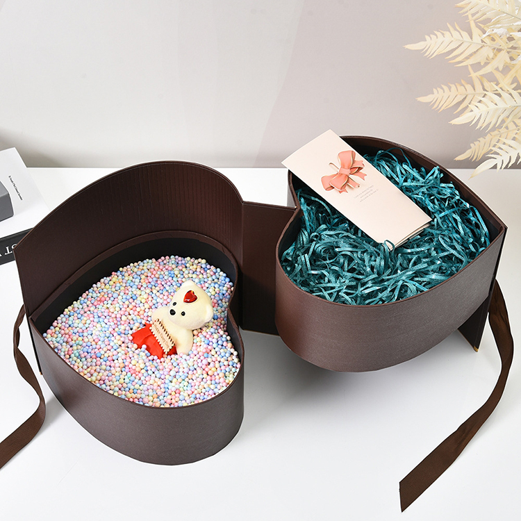 Heart Shape Flower Box with Top Window