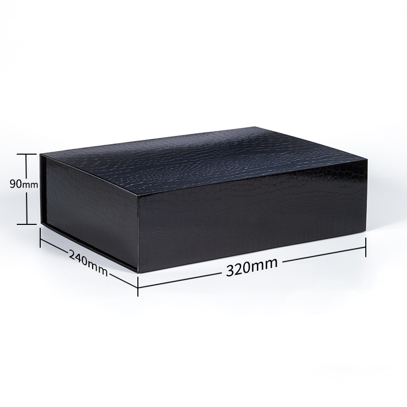 Color Textured Shiny Paper Folding Box