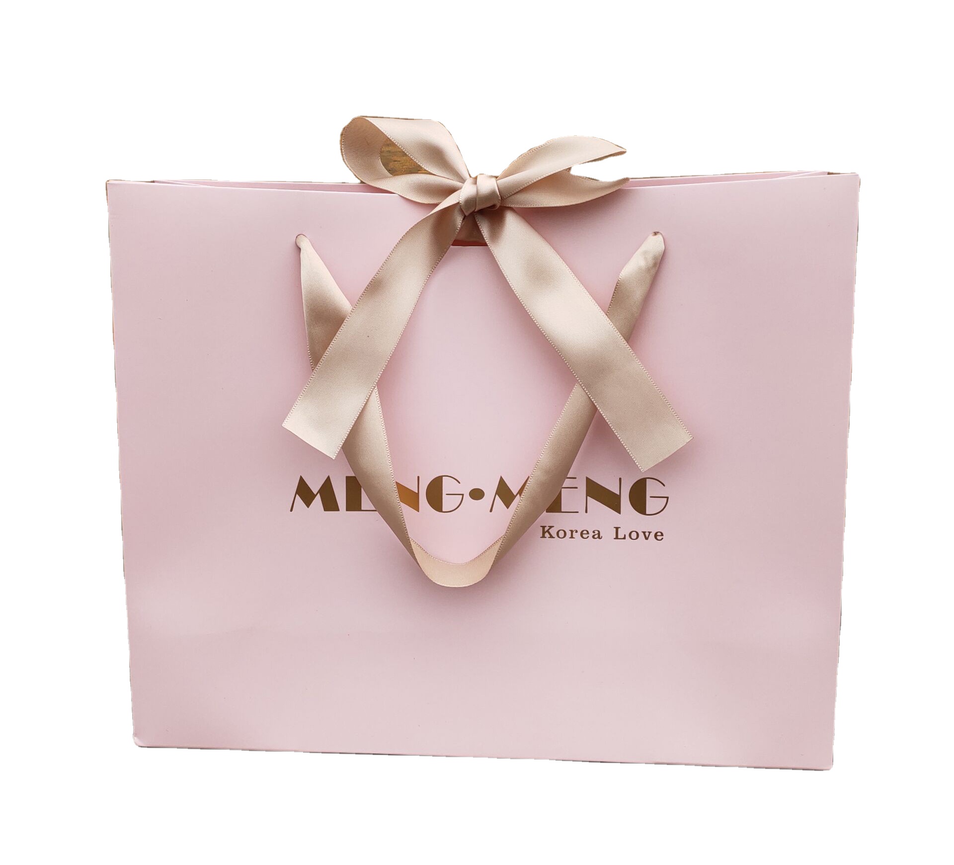Luxury Shopping Paper Bag with Ribbon Bow Tie