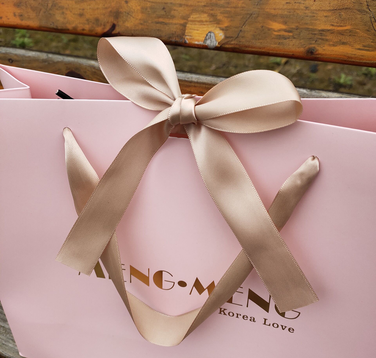 Luxury Shopping Paper Bag with Ribbon Bow Tie