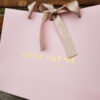Luxury Shopping Paper Bag with Ribbon Bow Tie