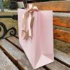Luxury Shopping Paper Bag with Ribbon Bow Tie