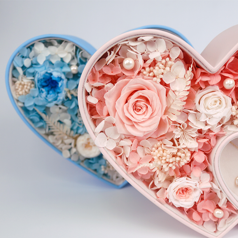 Heart Shape PU Flower Box