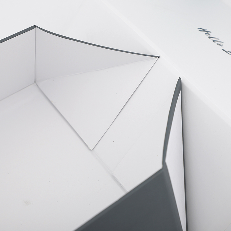 Grey Sides Folding Box with Printing Logo