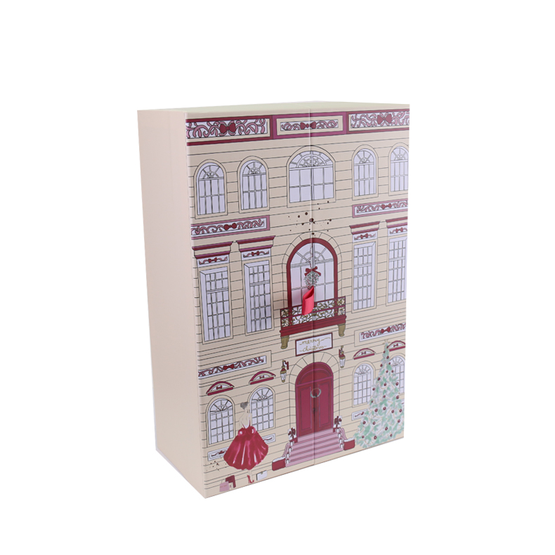 Calendar Box with Multiple Ribbon Drawers and Offset Printing