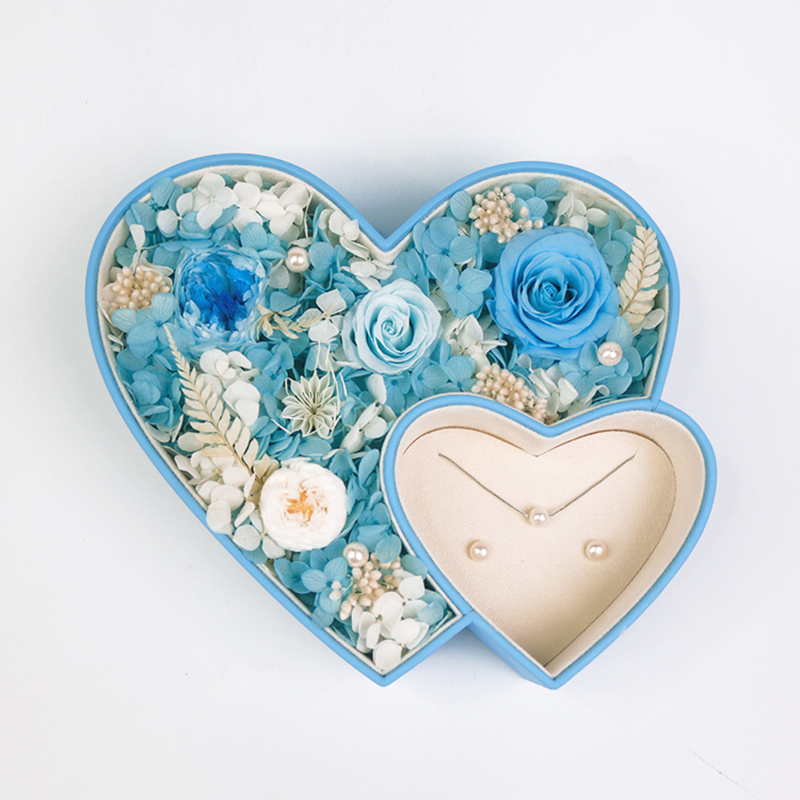Heart Shape PU Flower Box