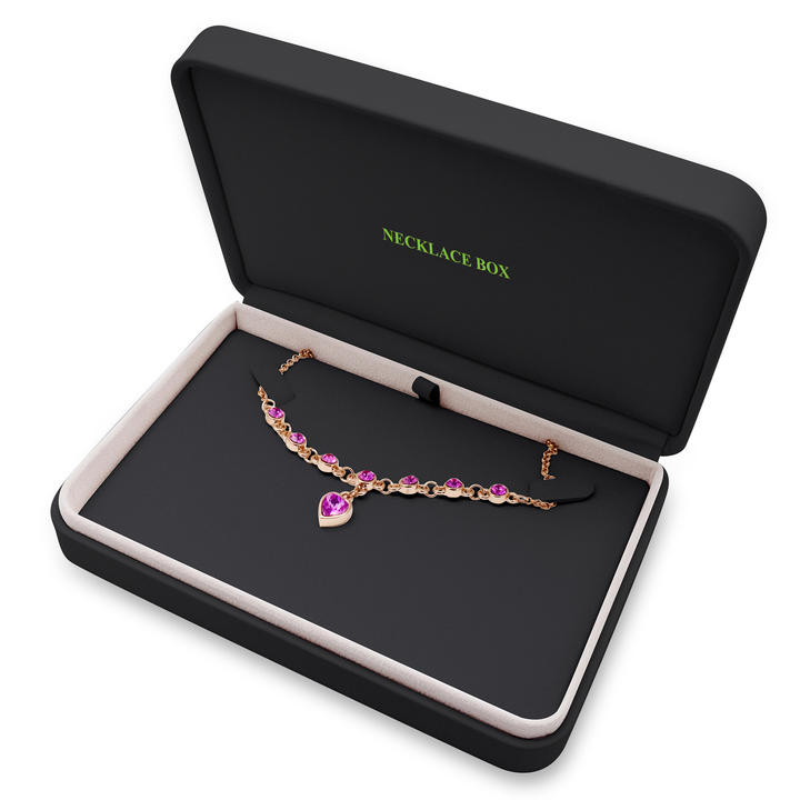 Black PU Jewelry Box Set with Gold Stamping Logo