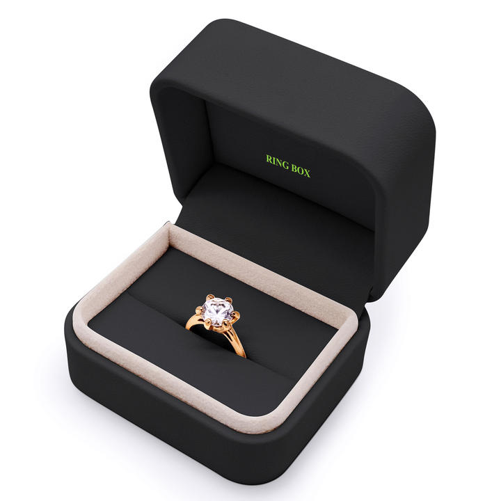 Black PU Jewelry Box Set with Gold Stamping Logo