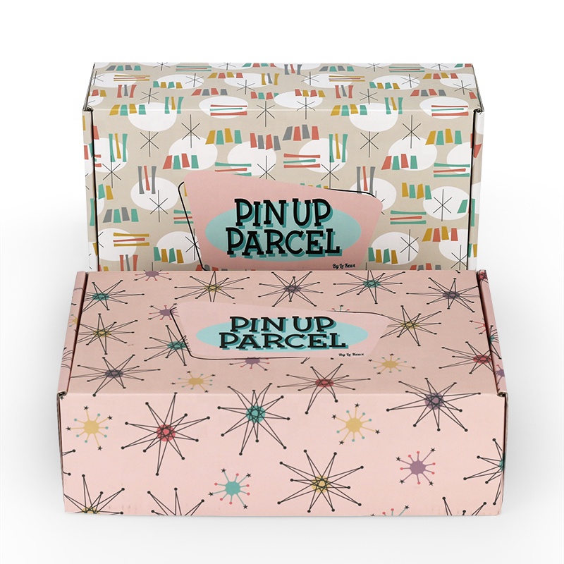 Colorful Mailer Box with White Paper Inside