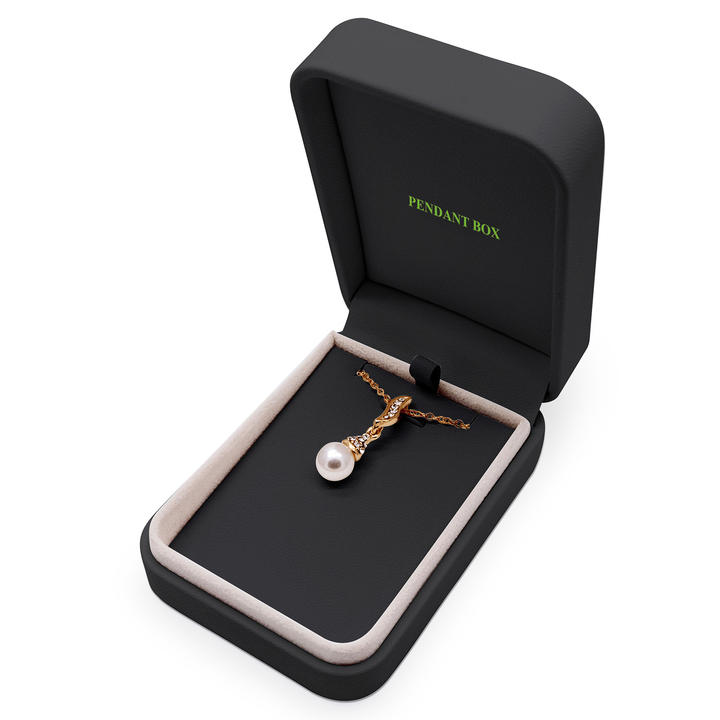 Black PU Jewelry Box Set with Gold Stamping Logo