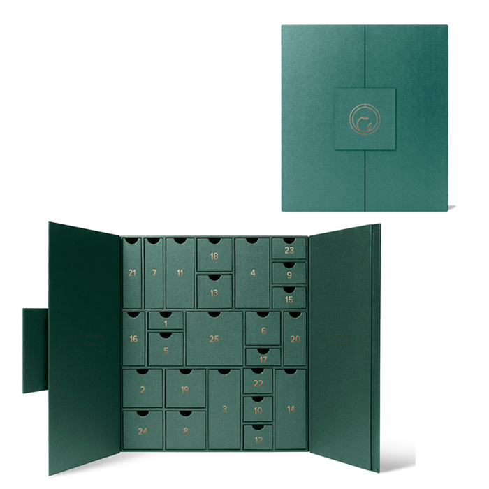 Green Calendar Box with Multiple Drawer