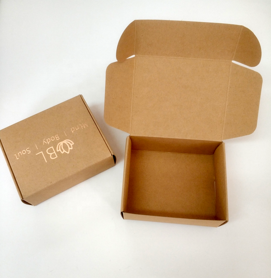 Kraft Card Mailer Box with Window On Top