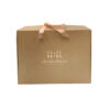 Mailer Box with Ribbon Handles and Gold Stamping