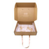 Mailer Box with Ribbon Handles and Gold Stamping